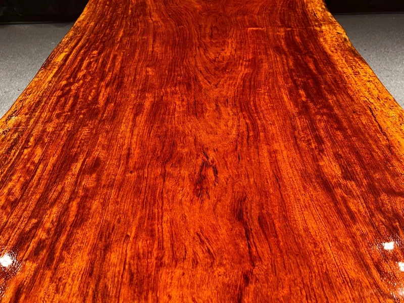 Live Edge Bubinga Wood Table