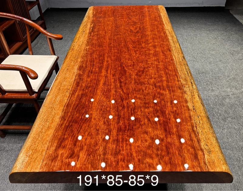 Live Edge Bubinga Slab Coffee Table