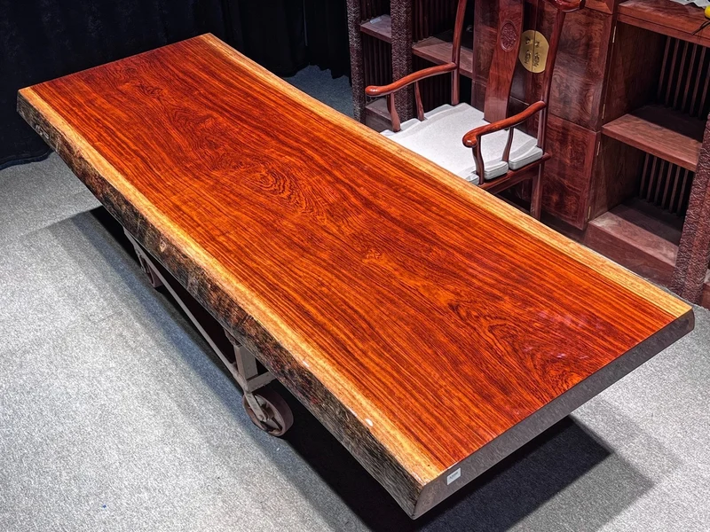 Natural Beauty Bubinga Wood Slab Table