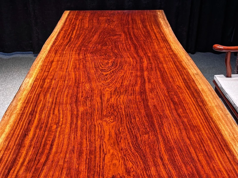 Natural Beauty Bubinga Wood Slab Table