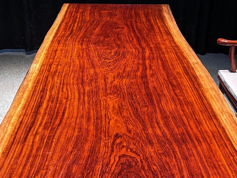 Natural Beauty Bubinga Wood Slab Table