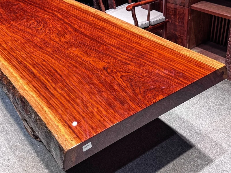 Natural Beauty Bubinga Wood Slab Table