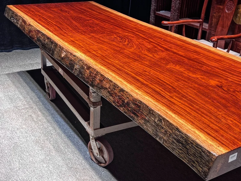 Natural Beauty Bubinga Wood Slab Table