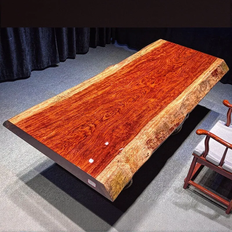 Noble Live Edge Bubinga Dining Table