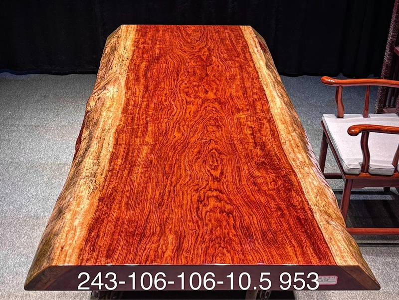 Noble Live Edge Bubinga Dining Table