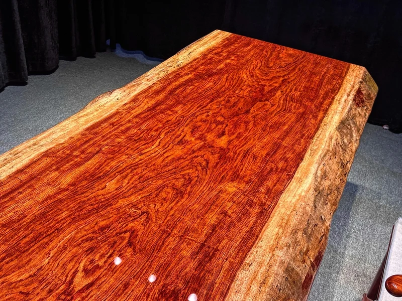 Noble Live Edge Bubinga Dining Table
