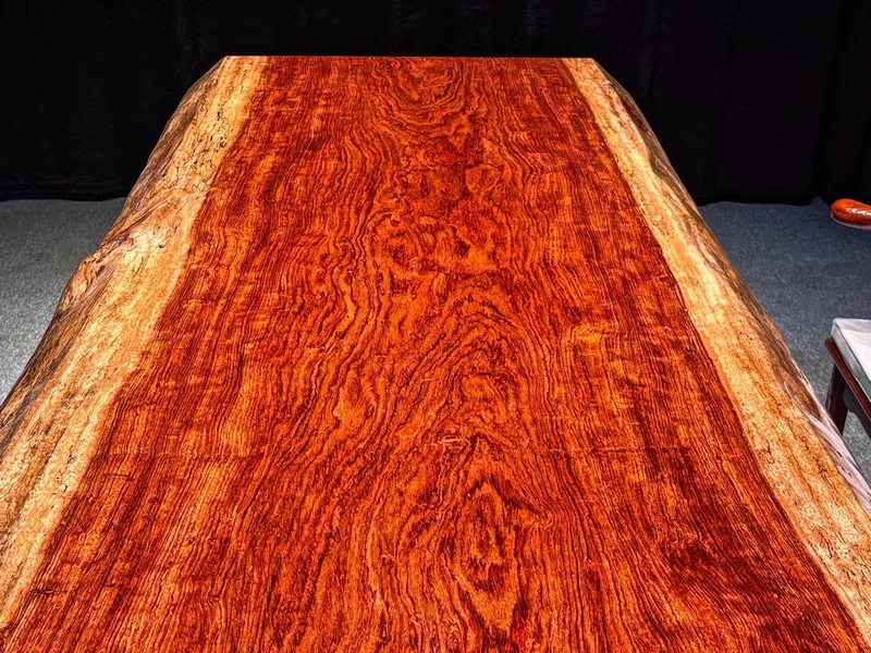 Noble Live Edge Bubinga Dining Table