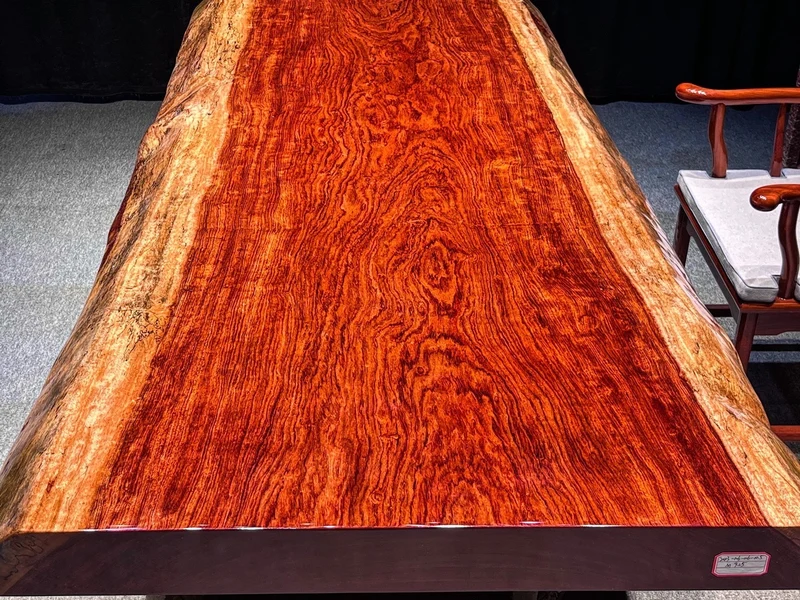 Noble Live Edge Bubinga Dining Table