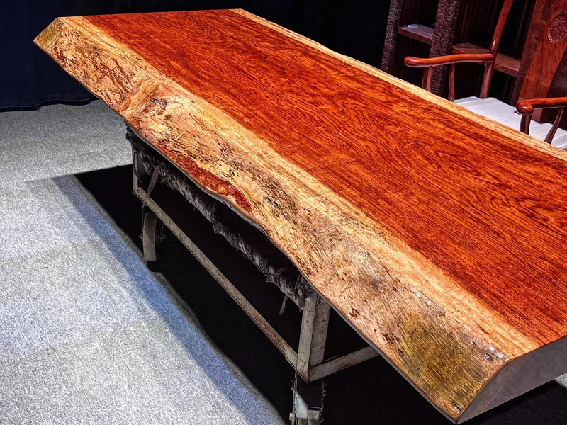 Noble Live Edge Bubinga Dining Table