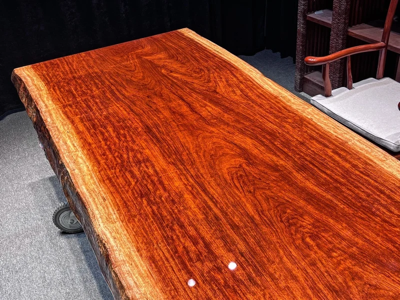 Eclipse One Piece Bubinga Wood Table
