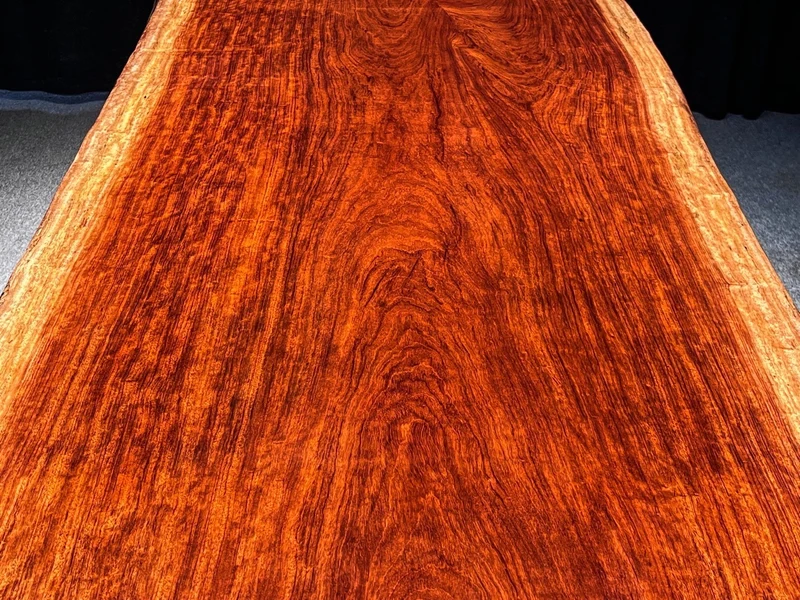 Eclipse One Piece Bubinga Wood Table