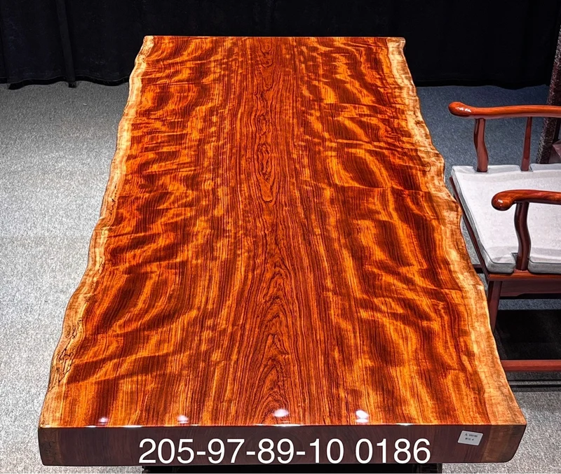 Blaze Bubinga Wood Slab