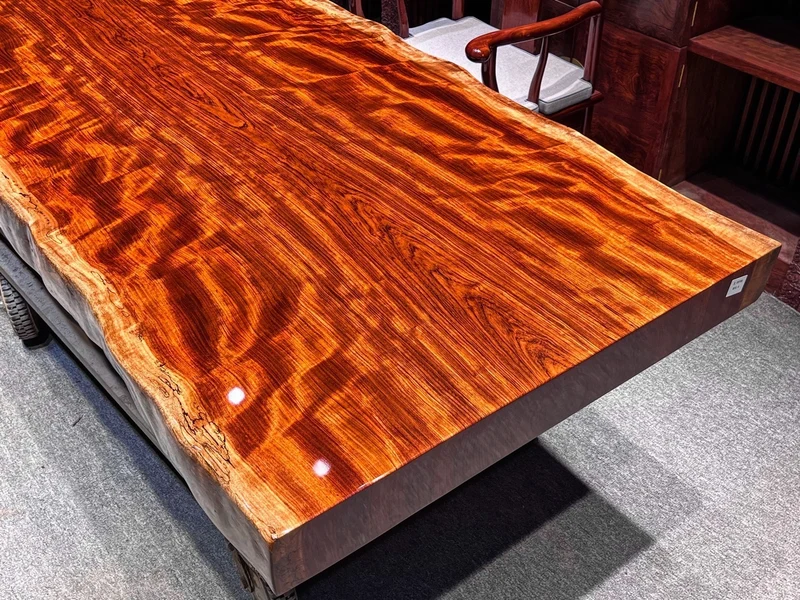 Blaze Bubinga Wood Slab