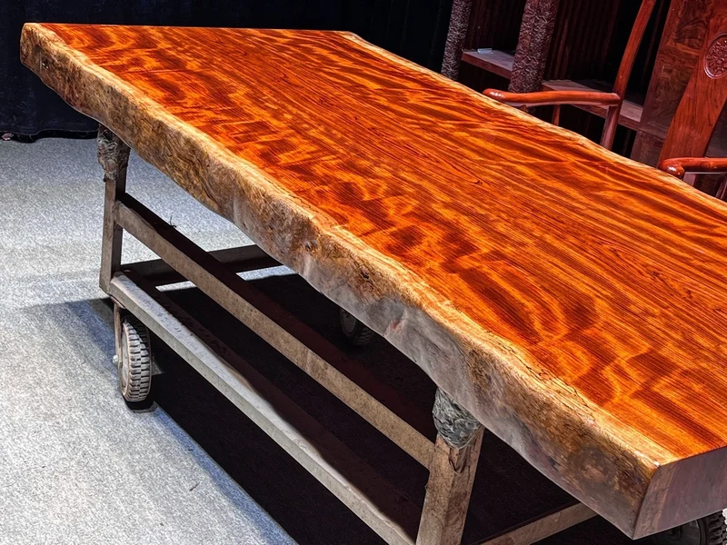 Blaze Bubinga Wood Slab