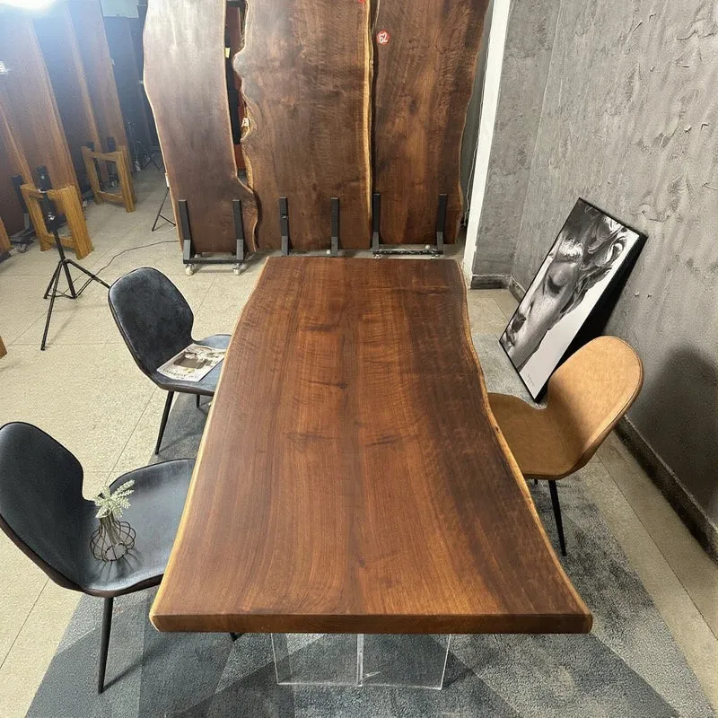 Live Edge Black American Walnut Wood Slab