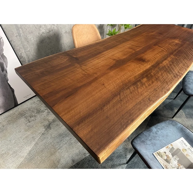 Live Edge Black American Walnut Wood Slab