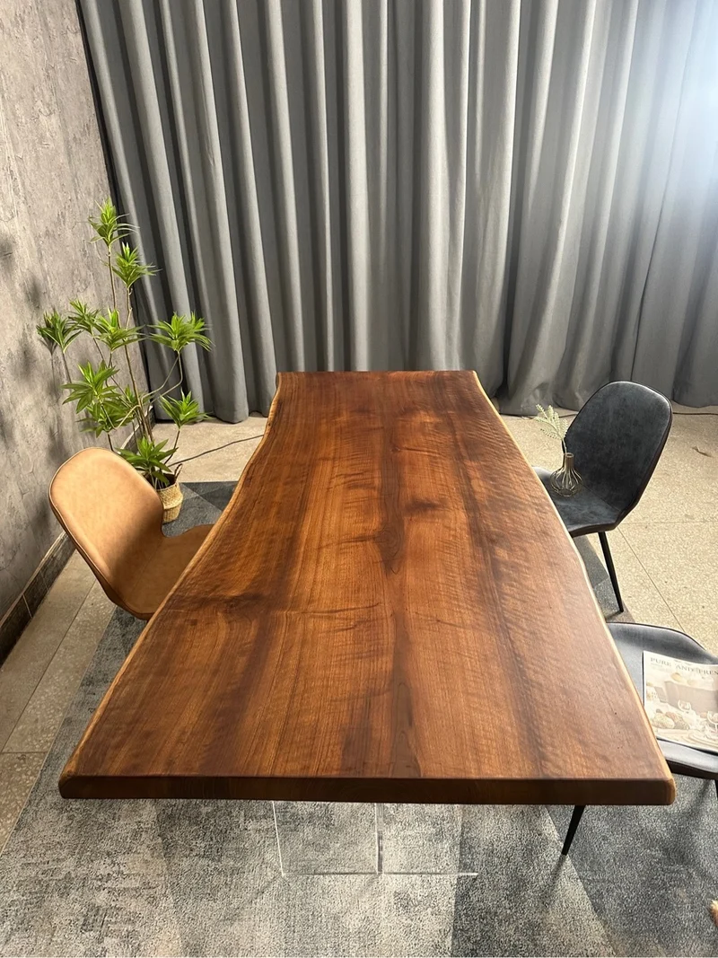 Live Edge Black American Walnut Wood Slab