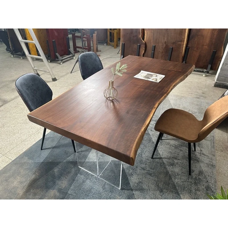 Live Edge Black American Walnut Wood Slab