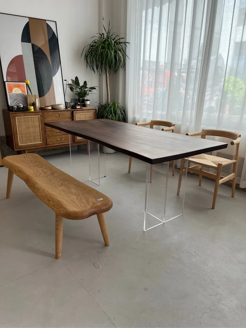 Heritage Black American Walnut Slab Table