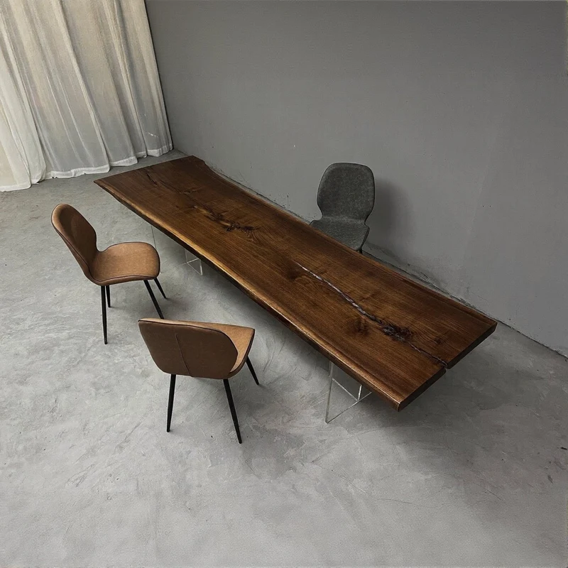 Nimbus Black American Walnut Wood Slab for Sale