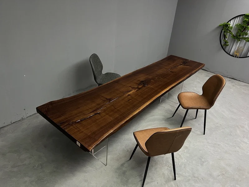 Nimbus Black American Walnut Wood Slab for Sale