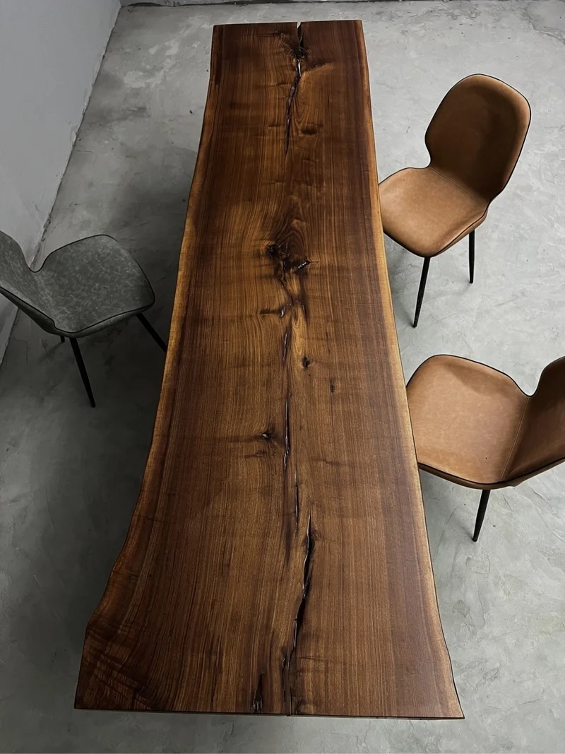 Nimbus Black American Walnut Wood Slab for Sale