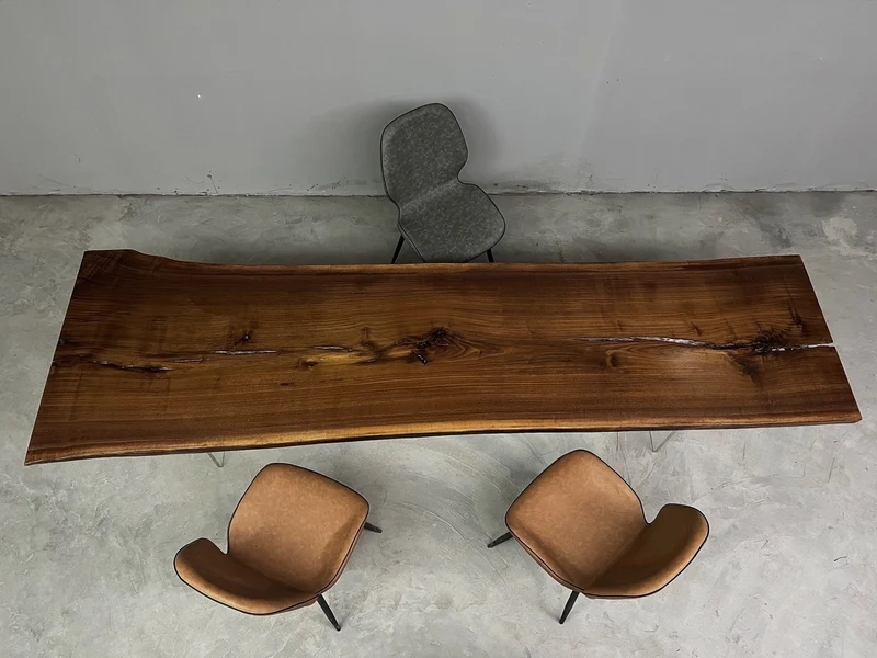 Nimbus Black American Walnut Wood Slab for Sale