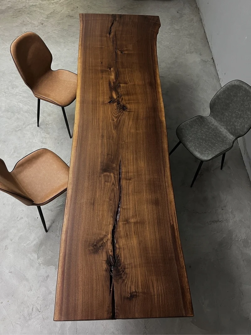 Nimbus Black American Walnut Wood Slab for Sale