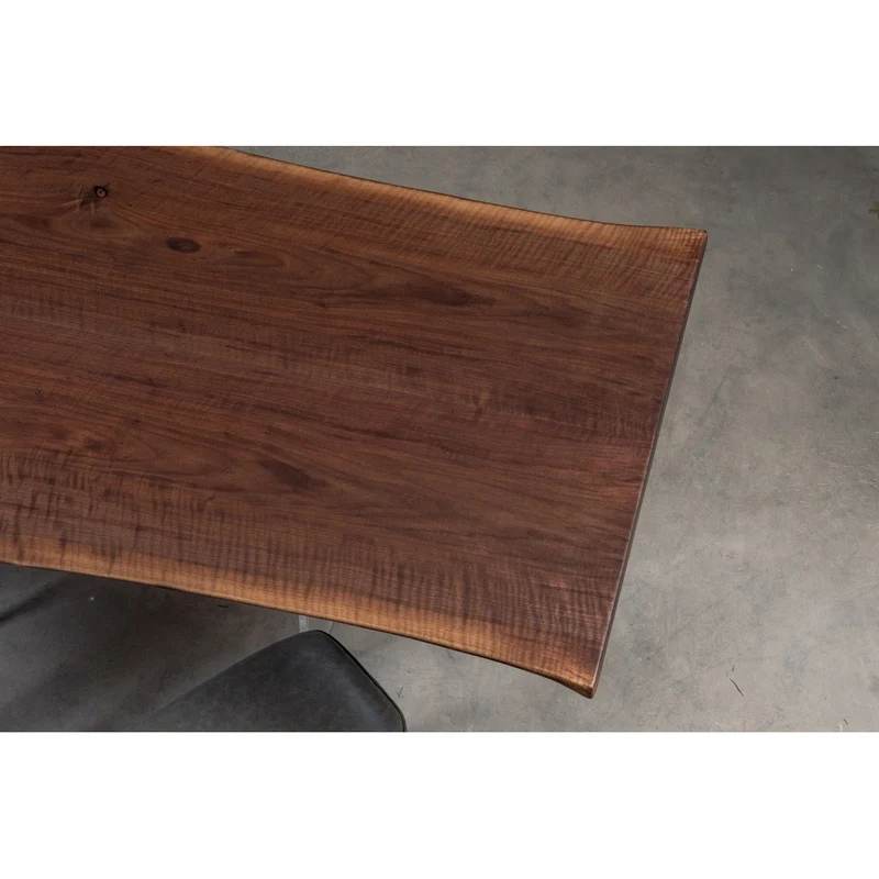 Astra Black Walnut Wood Slab Dining Table