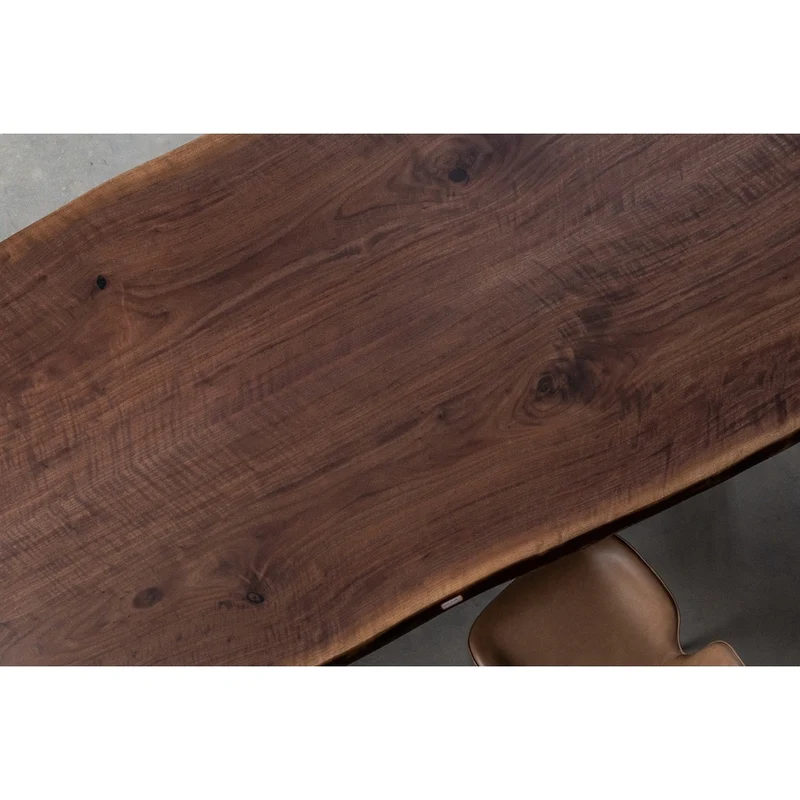 Astra Black Walnut Wood Slab Dining Table