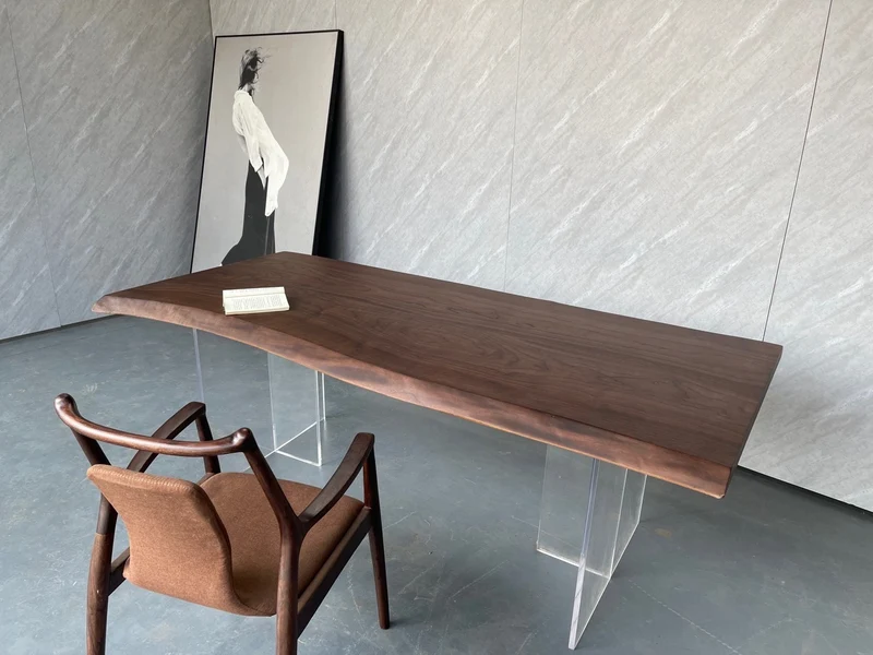 Bespoke Black Walnut Slab Table