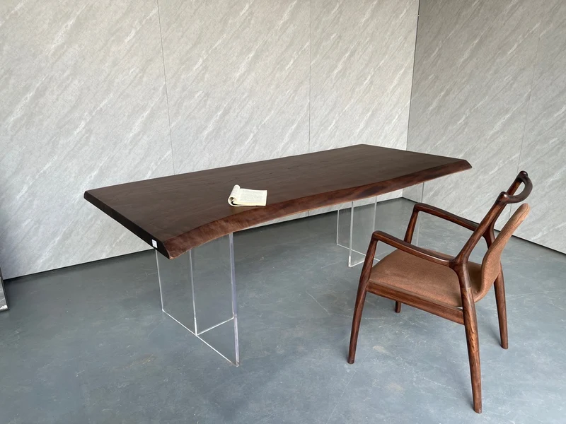 Bespoke Black Walnut Slab Table
