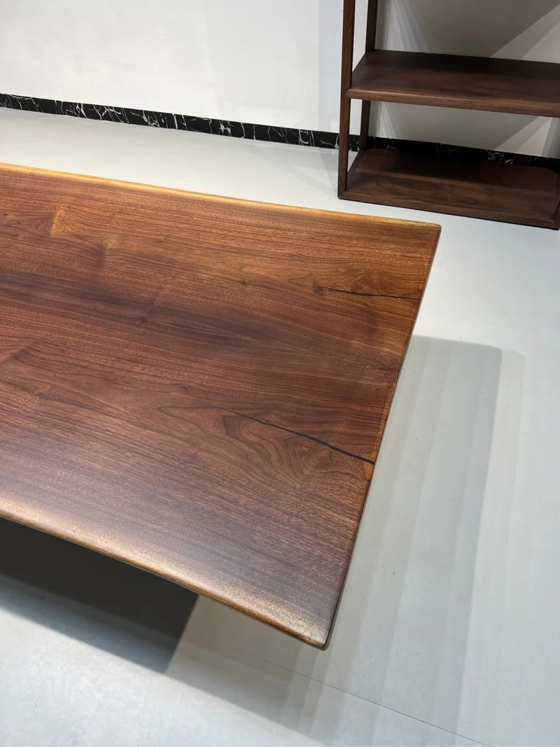 Exotic Walnut Wood Slab Table