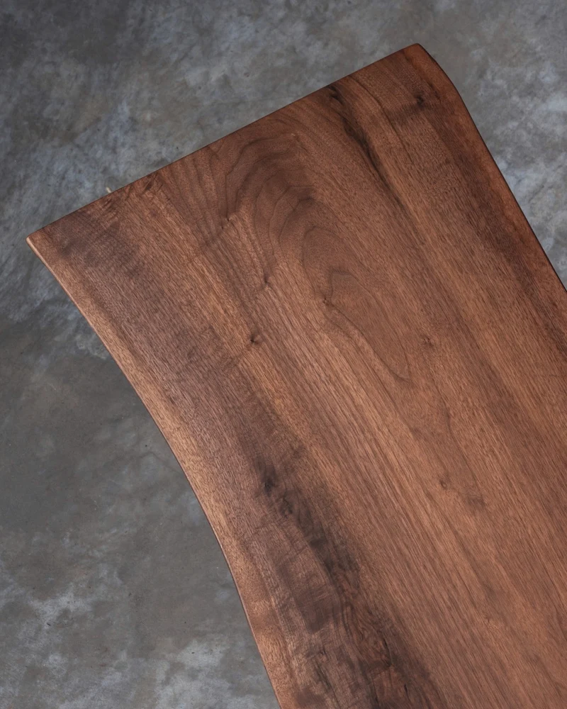 Refined Rustic Walnut Wood Table