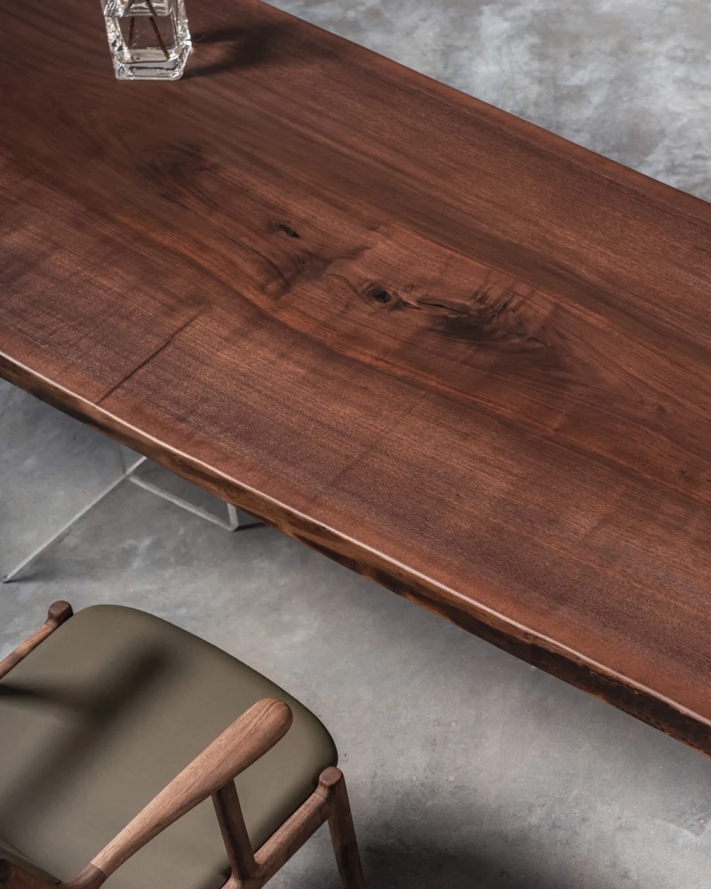 Mosaic Walnut Wood Slabs Table Tops
