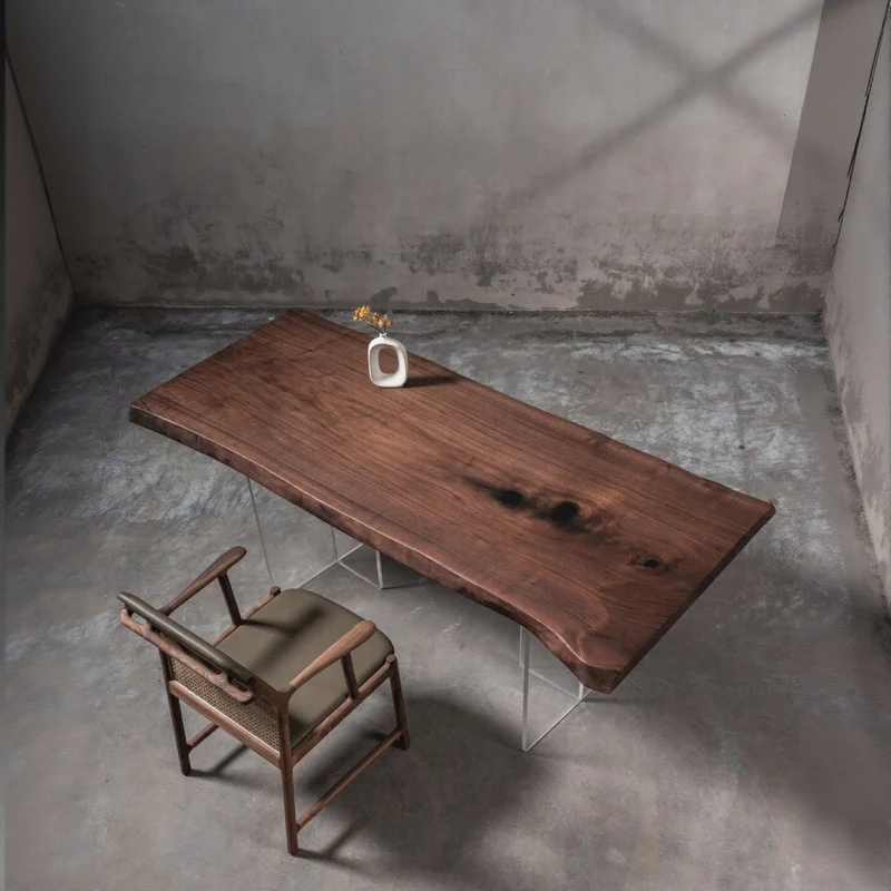 Echo Walnut Wood Slab Table