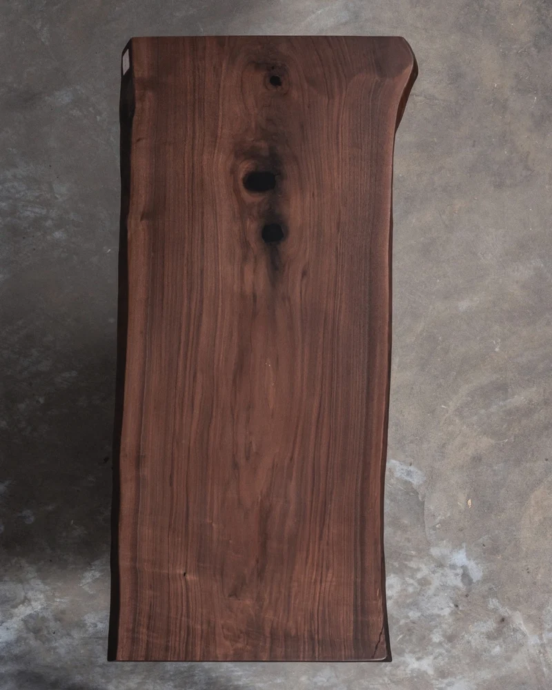 Echo Walnut Wood Slab Table
