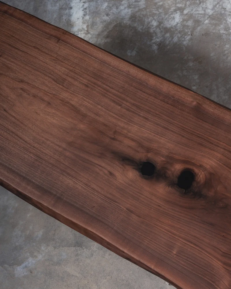 Echo Walnut Wood Slab Table
