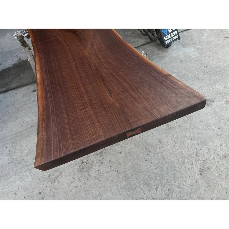 Gorgeous Grain Black Walnut Wood Slab Table