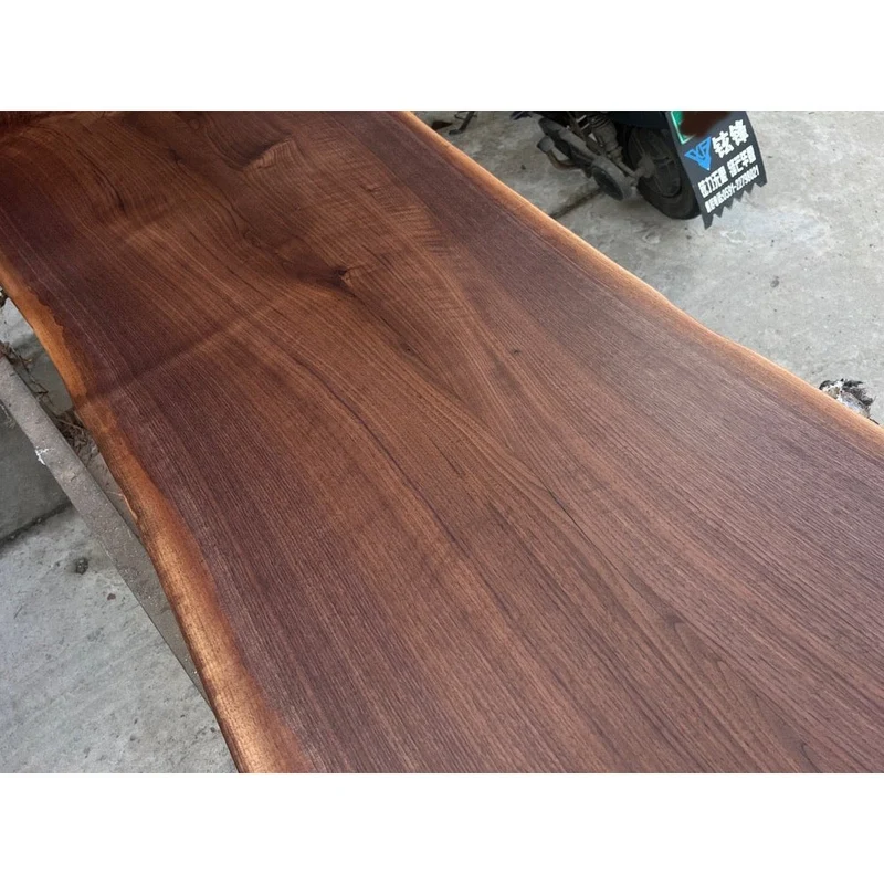 Gorgeous Grain Black Walnut Wood Slab Table