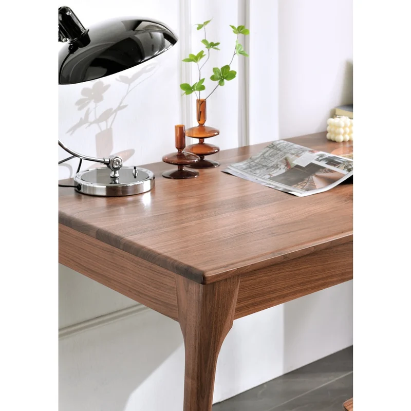 Midnight Majesty Black Walnut Wood Desk