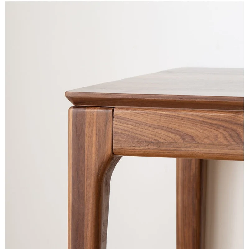 Clean Lines Modern Workspace Walnut Wood Standing Desk