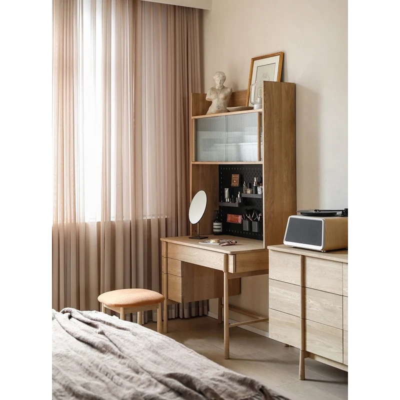 Hobby Hub Creative Oak Wood Workspace Desk