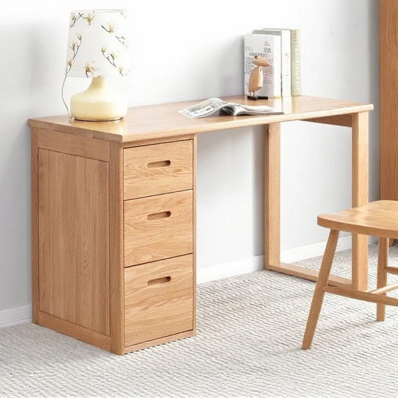 Classy Corner Writing Oak Wood Desk