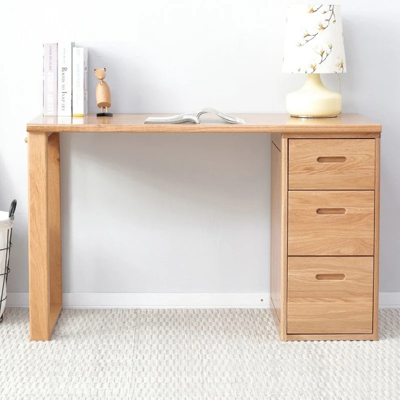 Classy Corner Writing Oak Wood Desk
