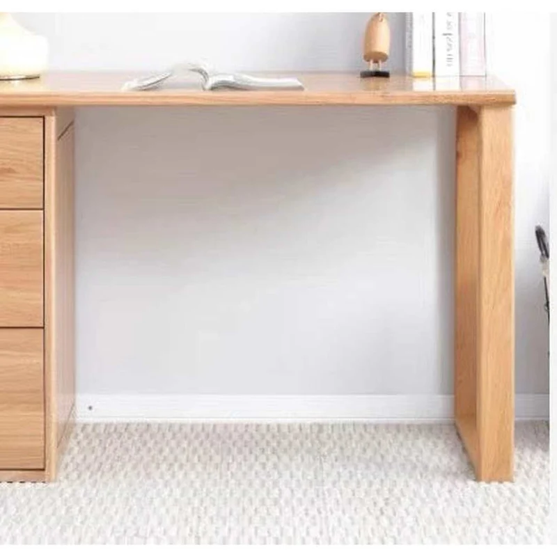 Classy Corner Writing Oak Wood Desk