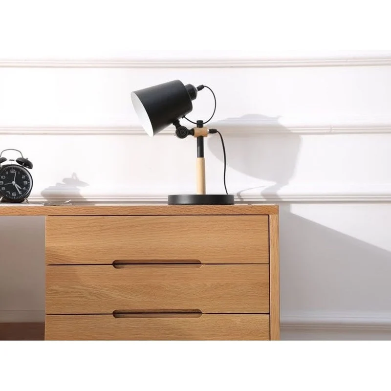 Versatile L-Workspace White Oak Wood Desk