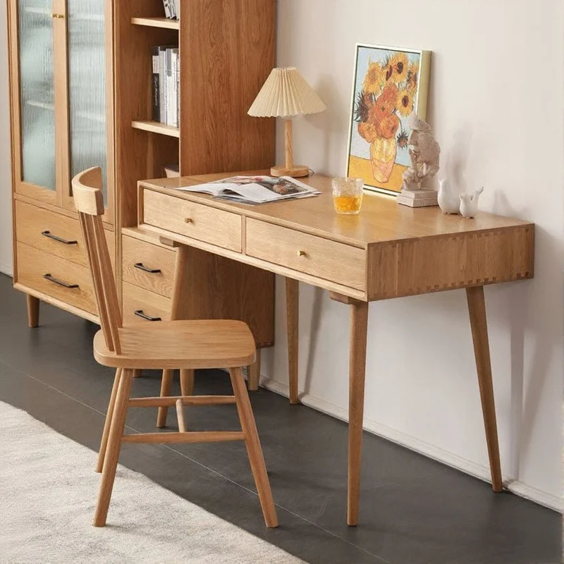 Function First Cherry Wood Desk for Efficiency