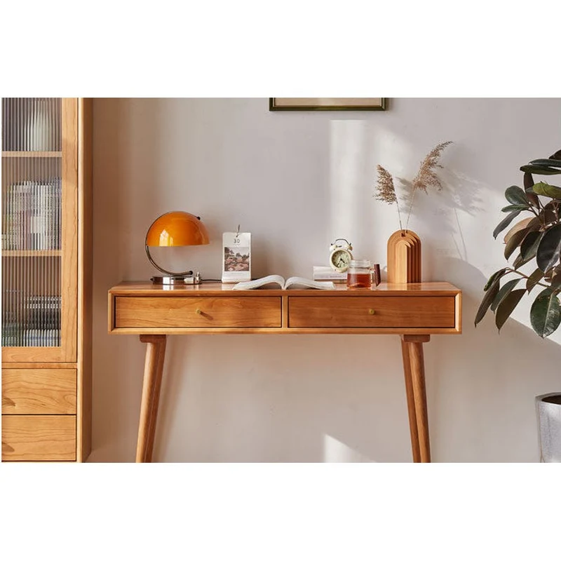 Function First Cherry Wood Desk for Efficiency