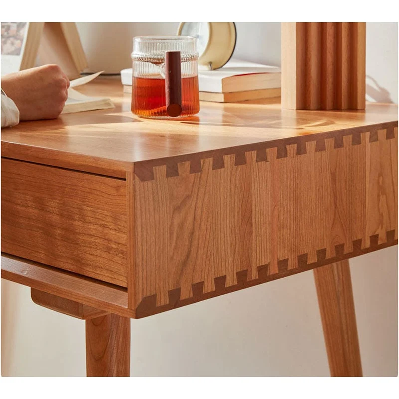 Function First Cherry Wood Desk for Efficiency